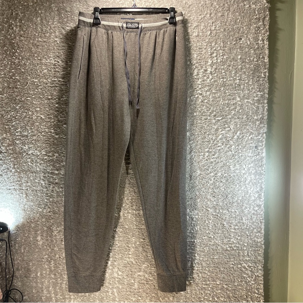 Polo Ralph Lauren Mens Large Tapered Leg Gray Pockets Pajama Pants Loungewear